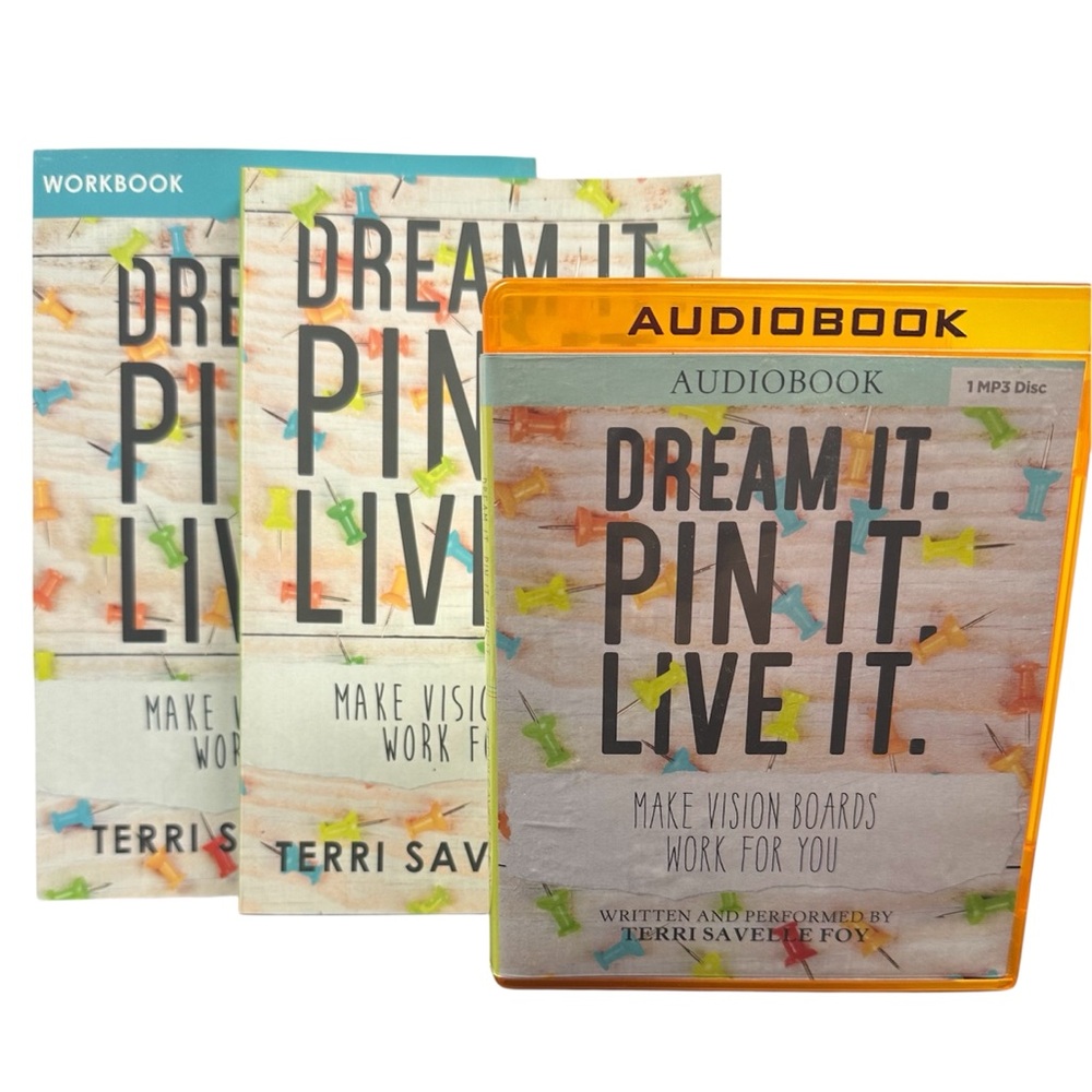Dream It. Pin It. Live It. Book, Workbook and Audiobook Set